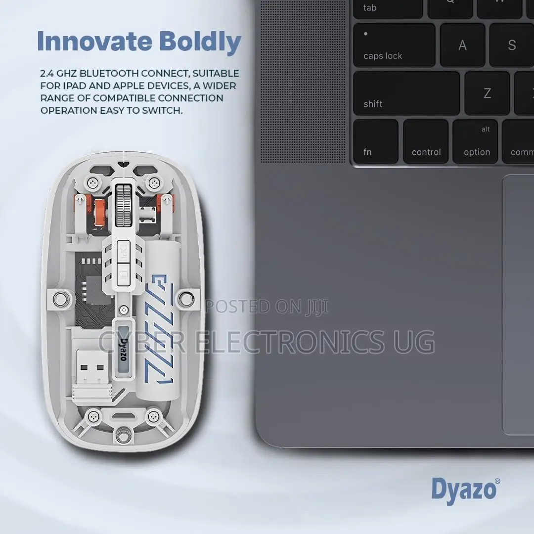 Transparent Bluetooth Wireless Mouse Rechargeable Unique Design