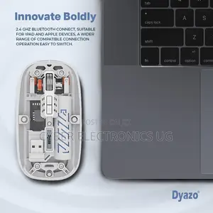 Transparent Bluetooth Wireless Mouse Rechargeable Unique Design