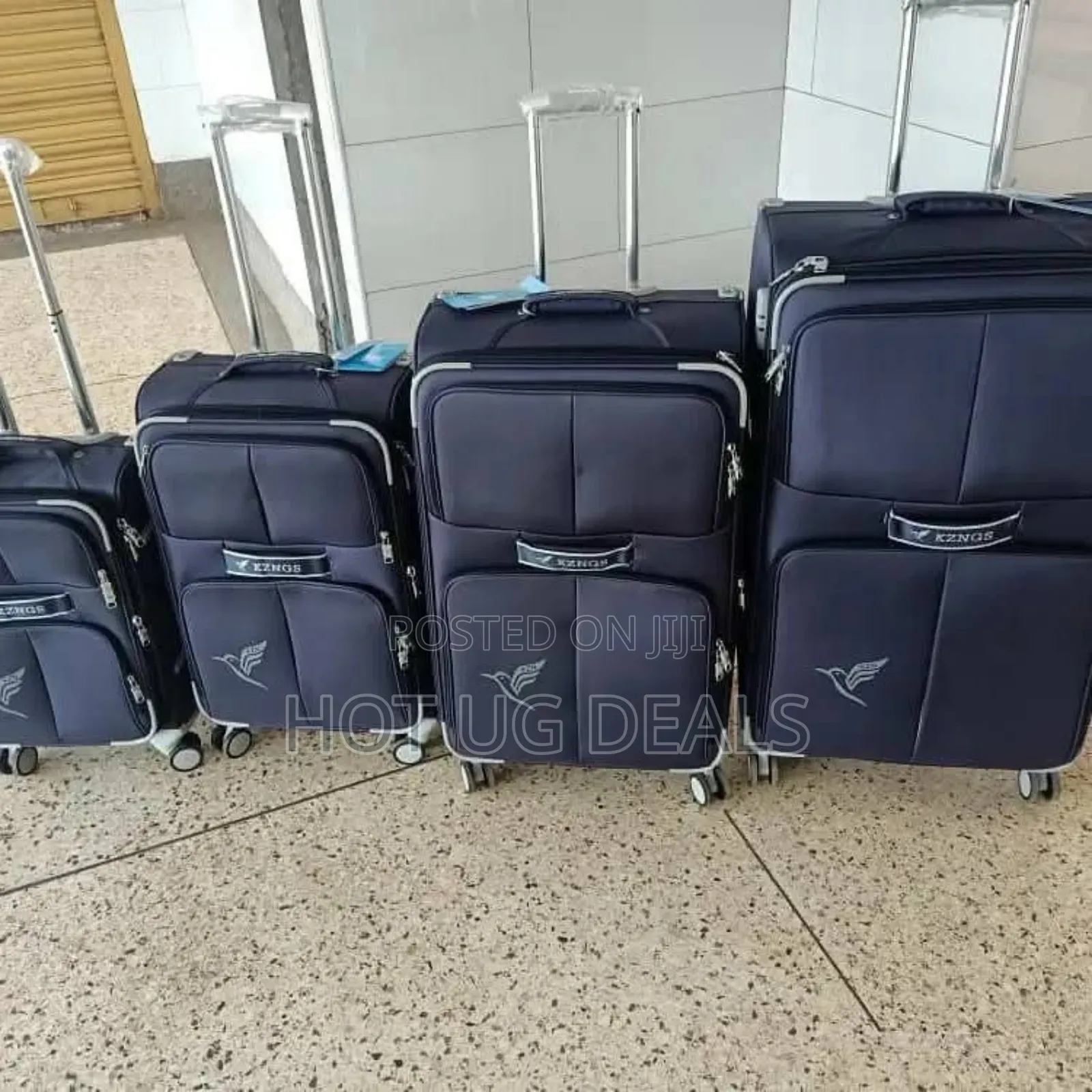 Kingz Travel Luggage Sets 4 Piece Fabric Cloth Suitcases