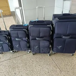 Kingz Travel Luggage Sets 4 Piece Fabric Cloth Suitcases