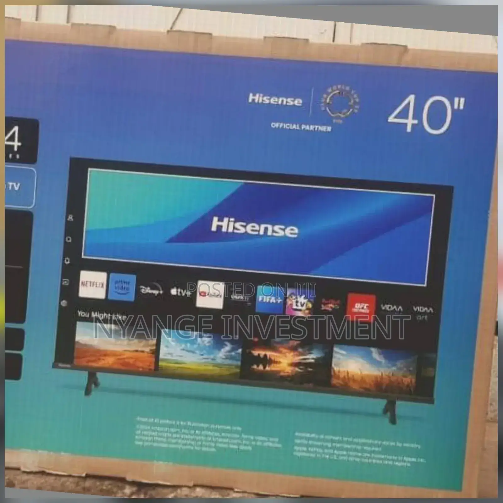40inches Hisense Smart Tv Set.