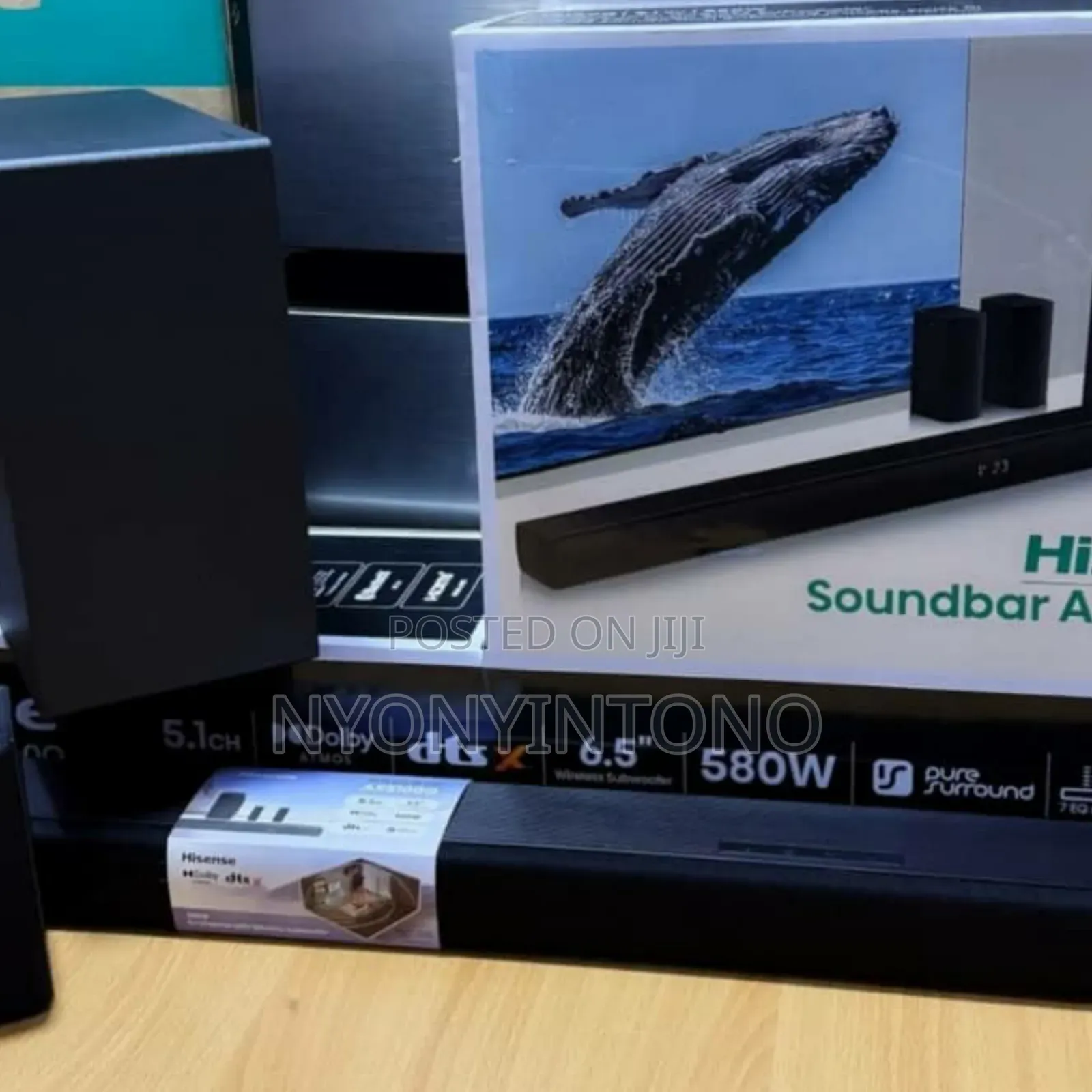 Hisense Ax5100q 5.1ch Dolby Atmos Wireless Sound Bar