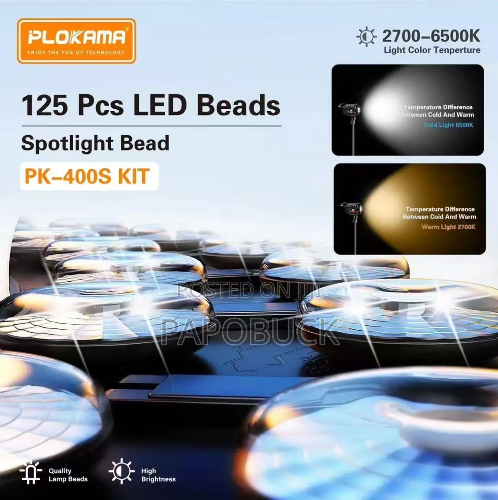 Plokama Pk400s Light With 2.8m Tripod Umbrella