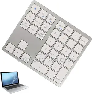 Bluetooth Laptop Rechargeable Wireless Numeric Keyboard for Use