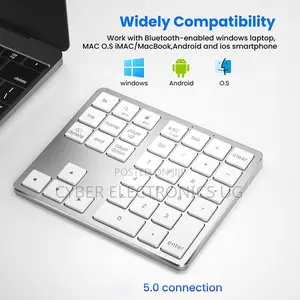 Bluetooth Laptop Rechargeable Wireless Numeric Keyboard for Use