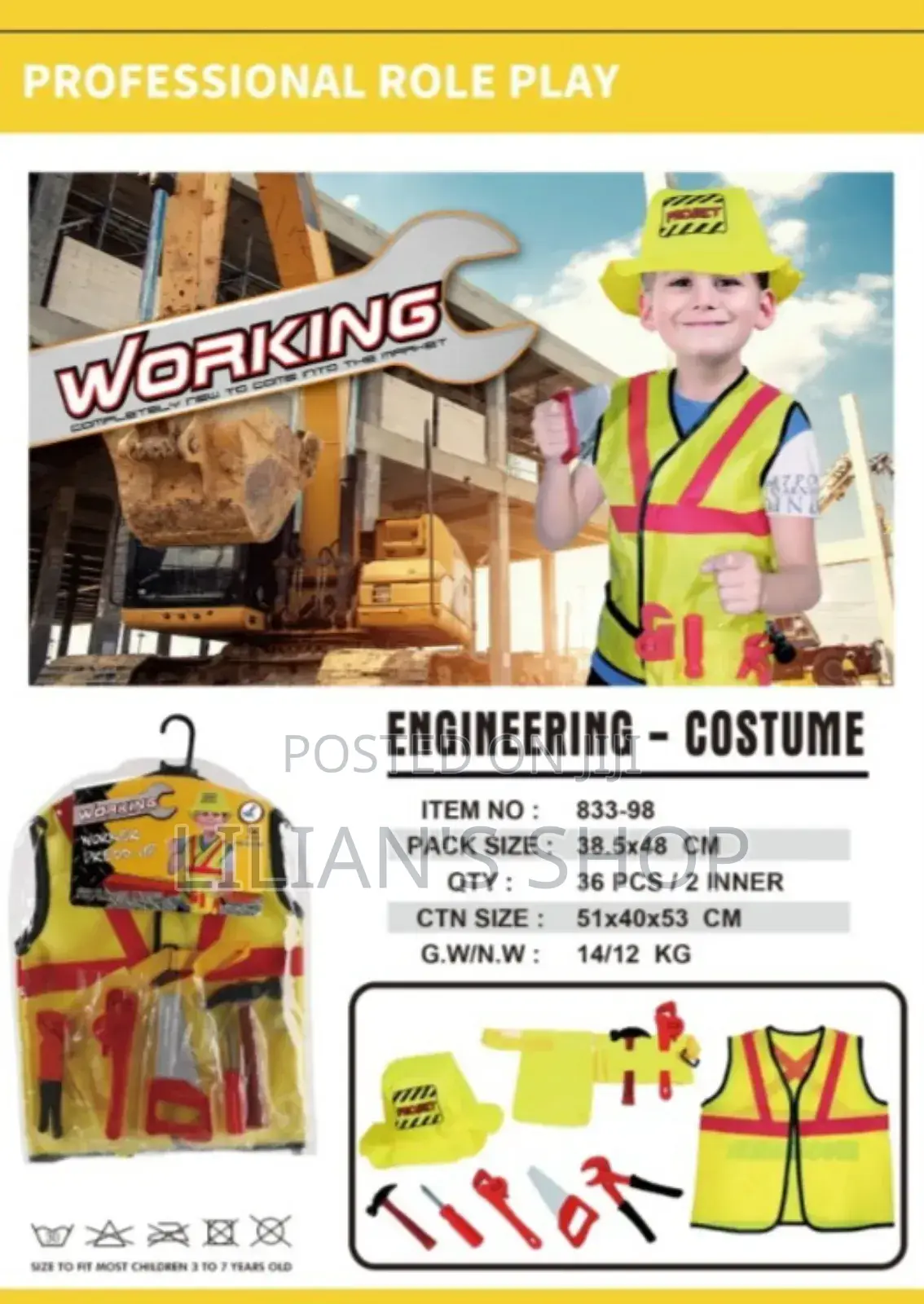 Kids Engineering Costume