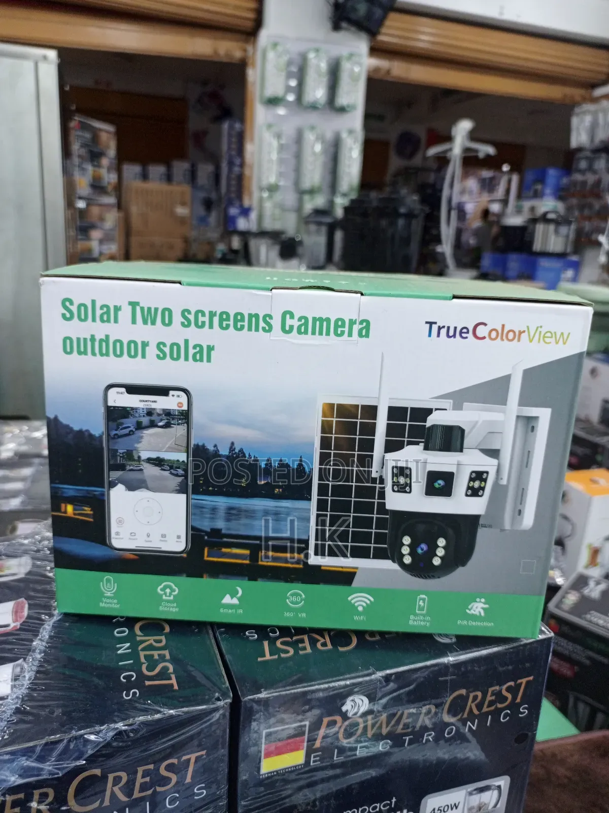 Solar Two Screens Camera Outdoor Solar