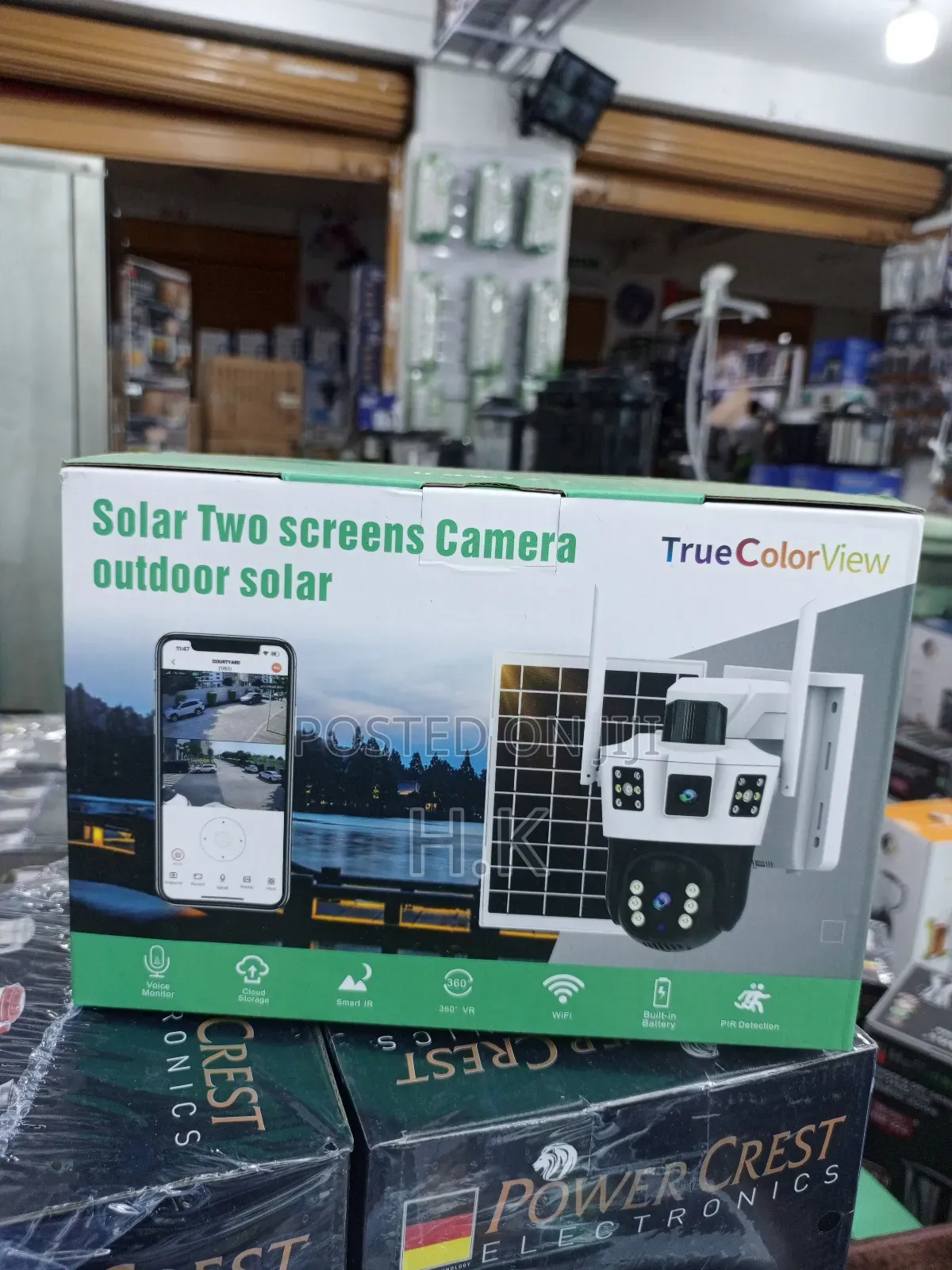 Solar Two Screens Camera Outdoor Solar