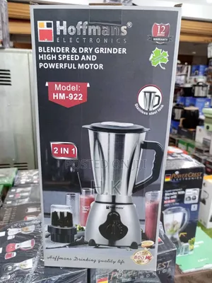 Hoffmans Electronics Blender Dry Grinder, Model Hm-922.