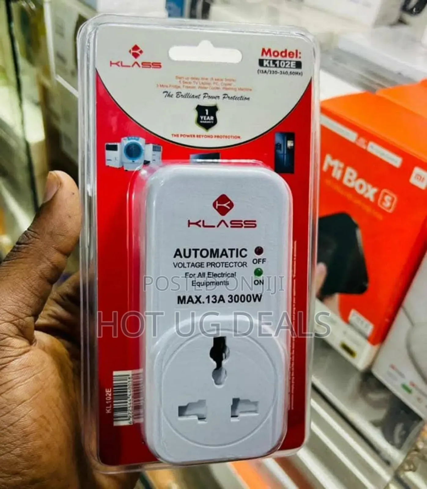 Klass Tv Guard Excellent Voltage Protection 13amp - White