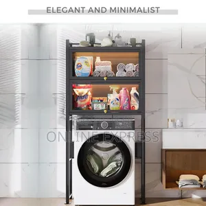 Photo - Metal Multifunctional Storage Rack Over the Washing Machine