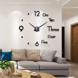 Wall Diy Self Adhesive Clock