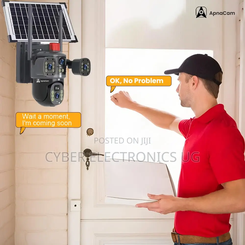 4g Simcard Solar 3 Lens Full Hd CCTV Security Camera