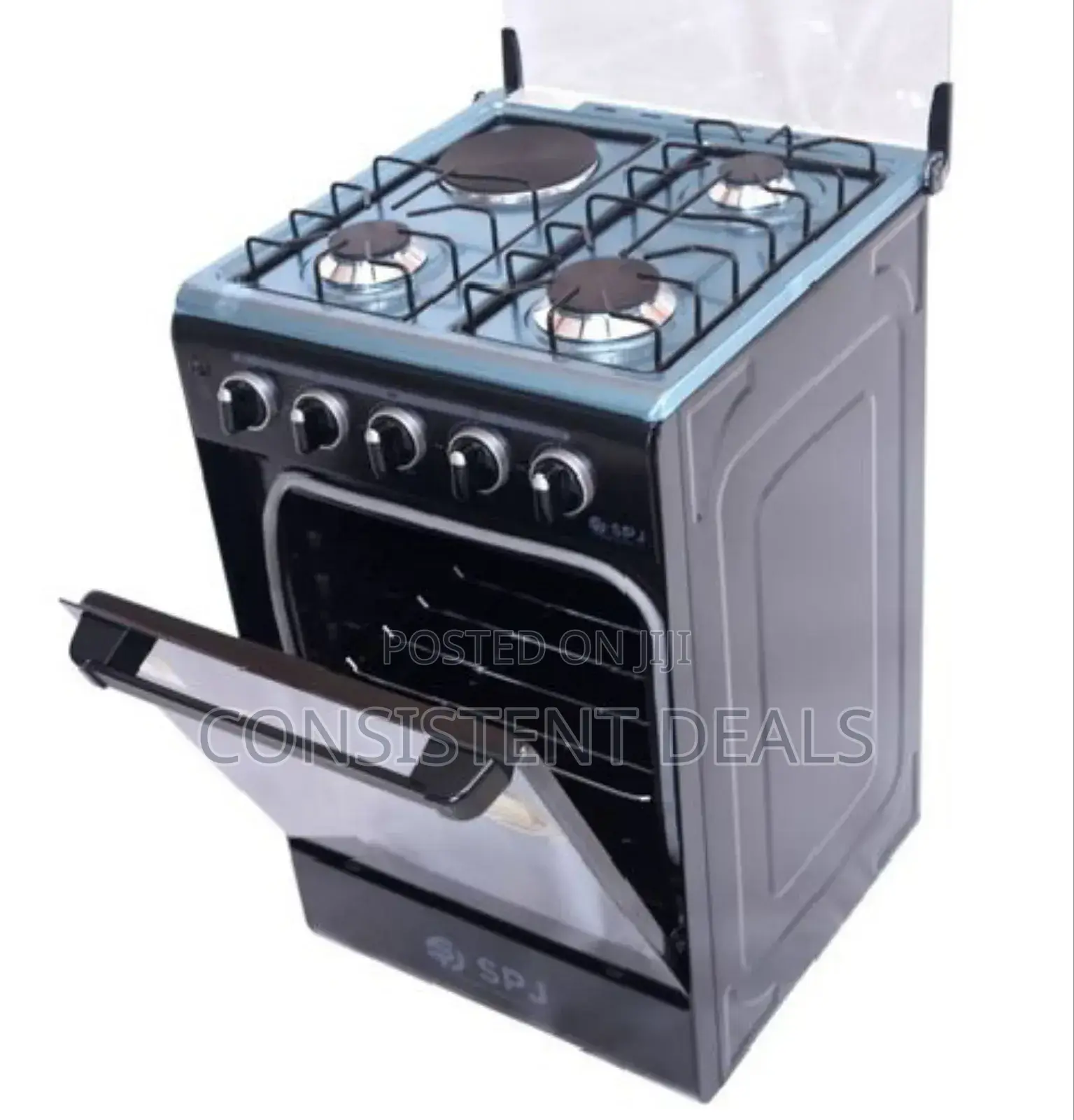 3 Gas Burners With 1 Electric Hotplate 50x50 Gas Cooker,