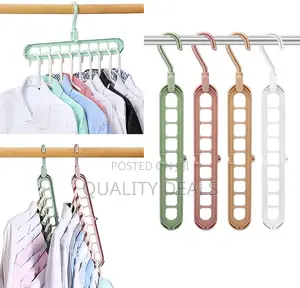 (1pc) 9 Holes Plastic Hanger