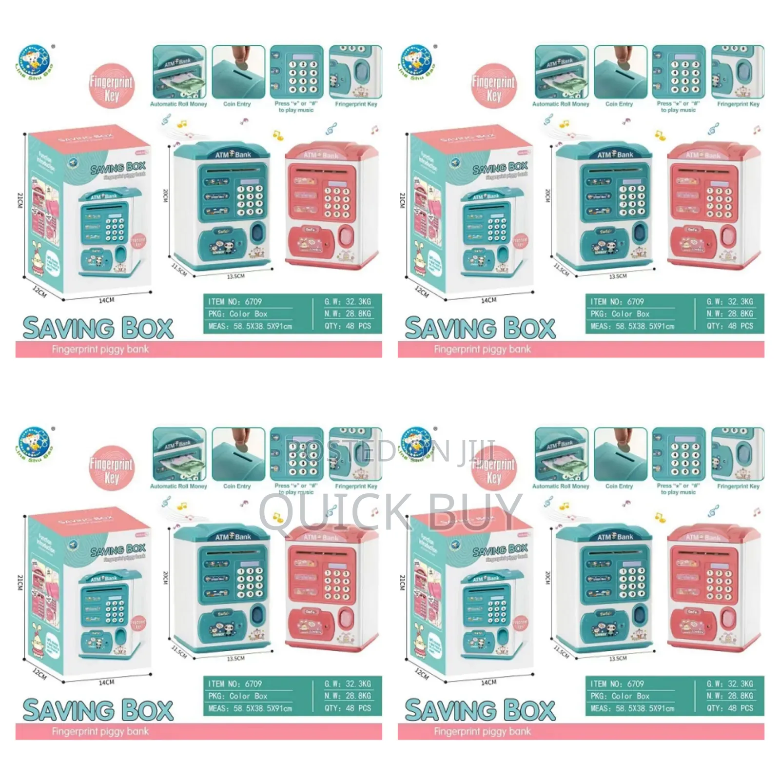 New Classic Finger Print Saving Box
