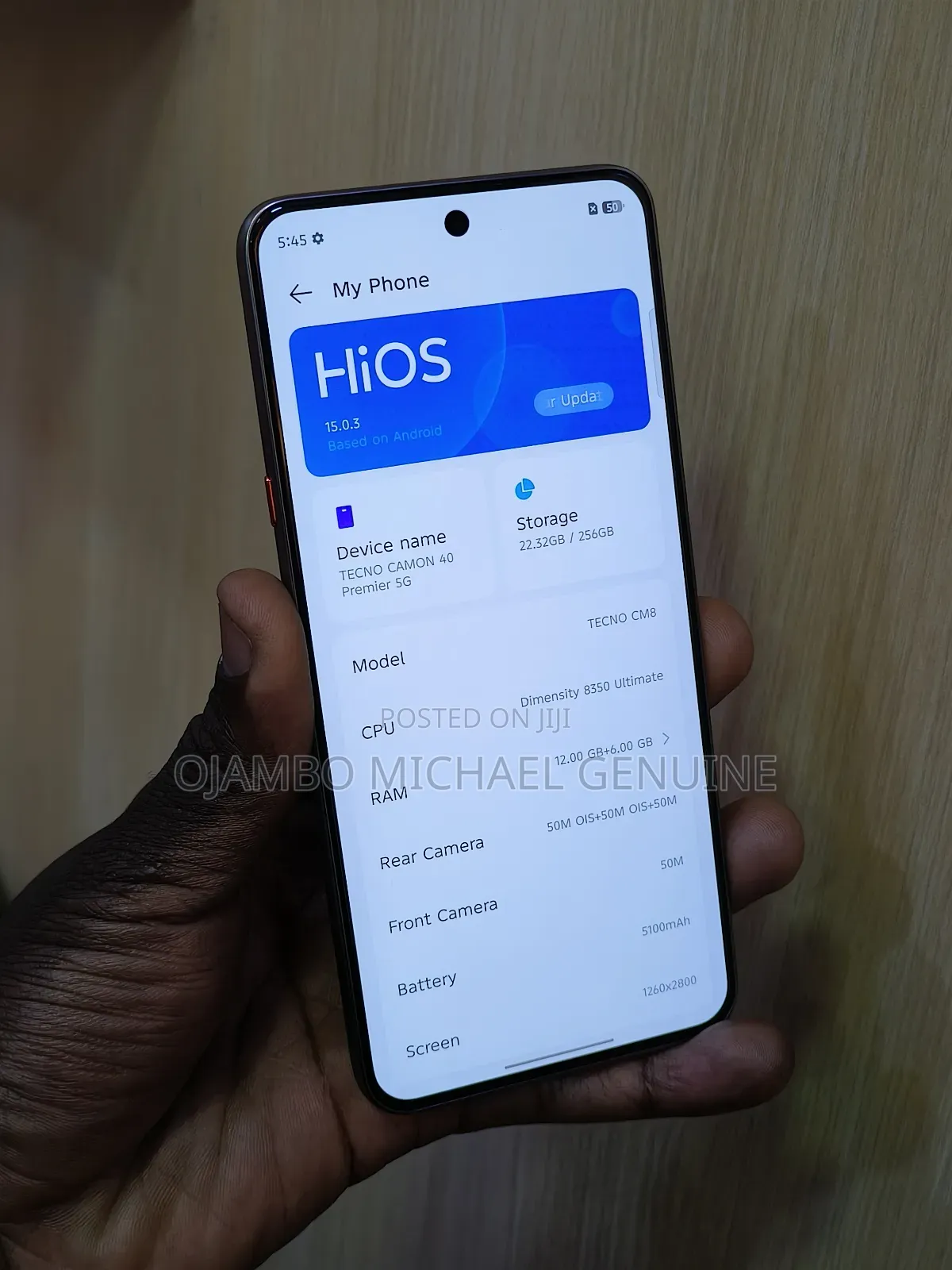 Tecno Camon 40 Premier 256 GB Gray