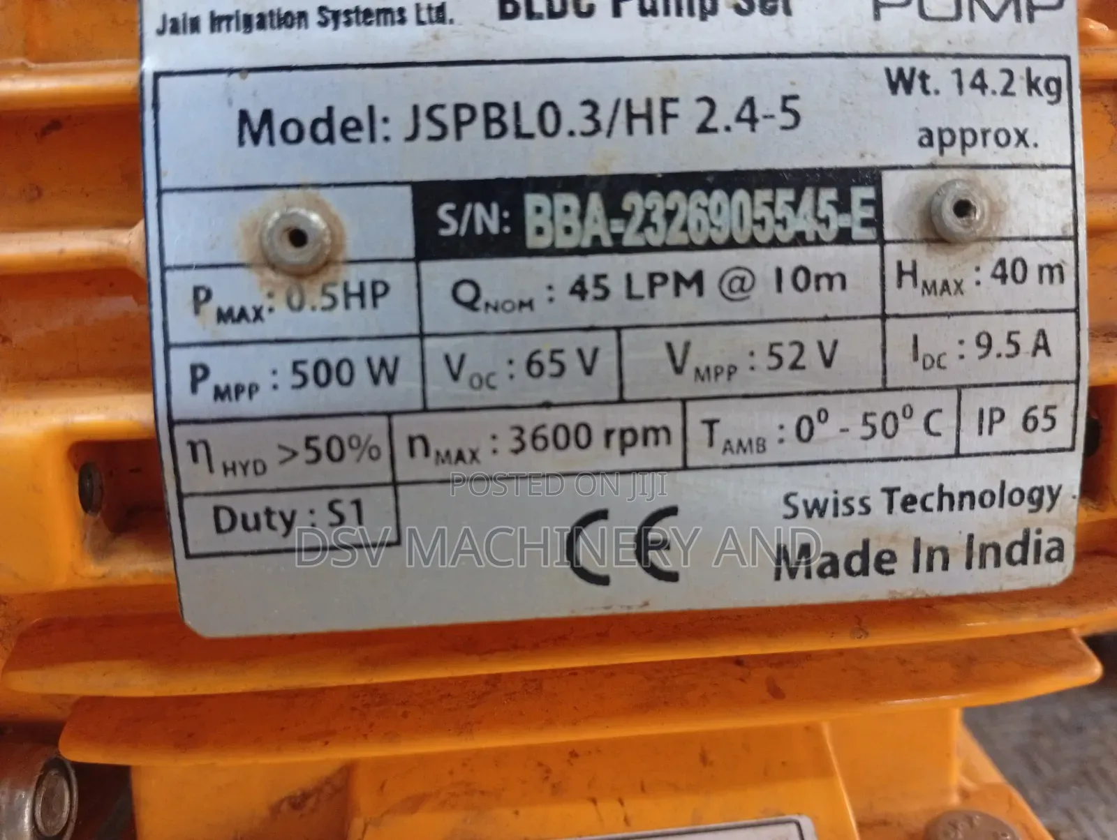 Solar Surface Water Pump