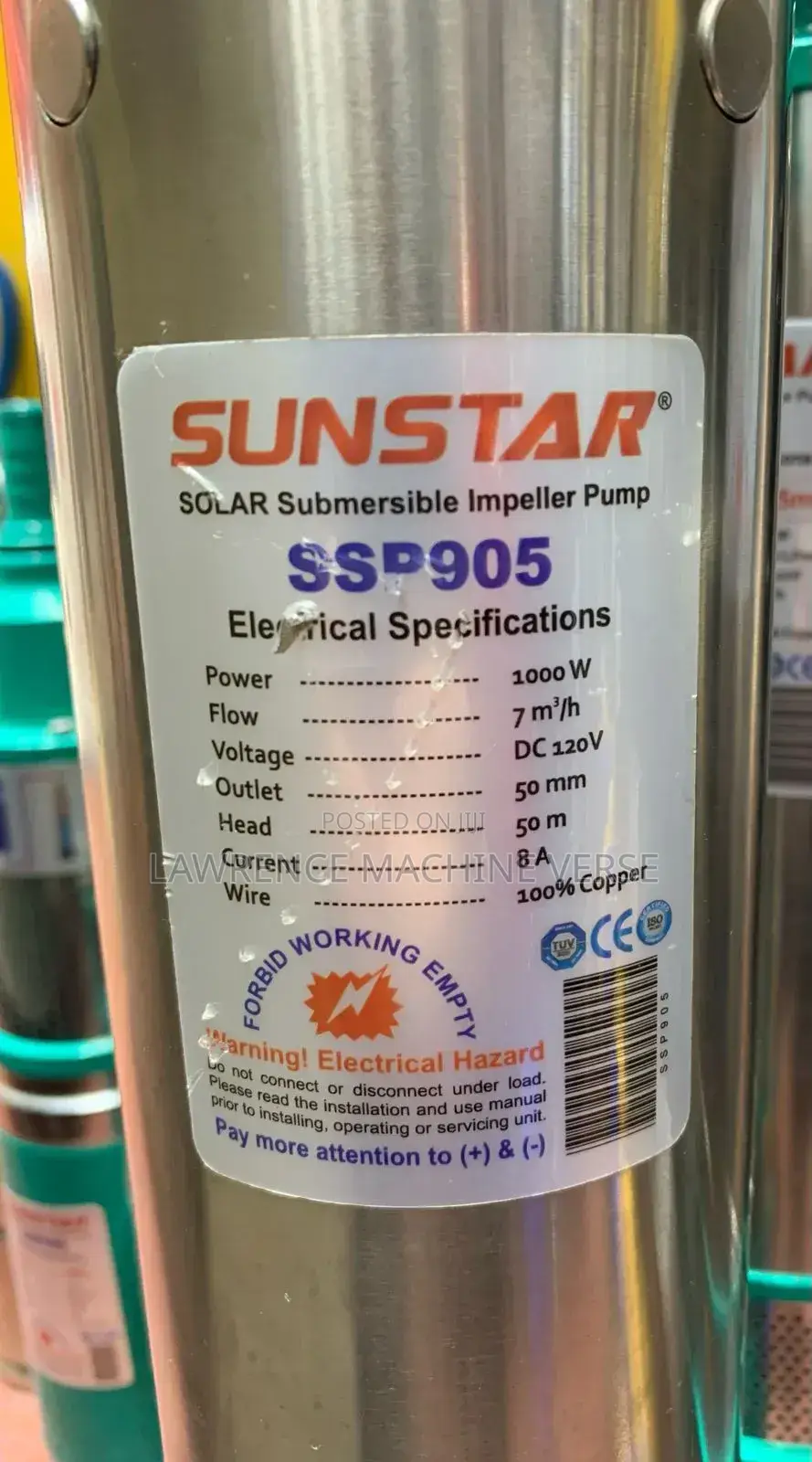 Solar Water Pump 50m Sunstar