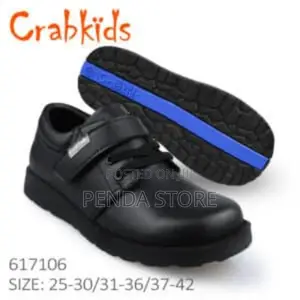 Photo - Leather Boys Crab Kids Uniform School Shoes Crab Kids