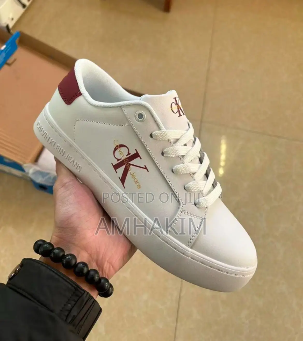 Classic Low Calvin Klein Leather Sneakers in Stock