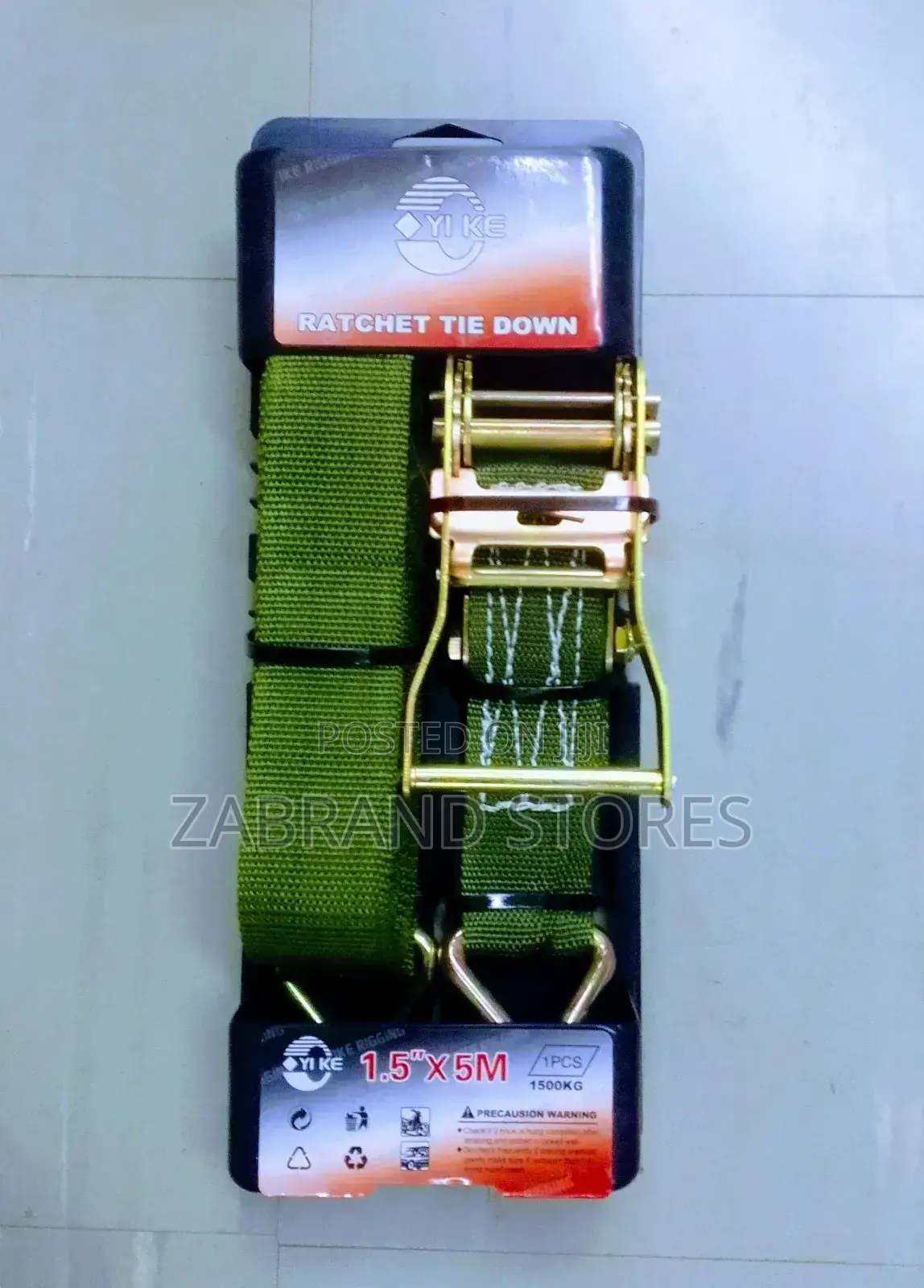 Ratchet Tie Down/Cargo Belt 5m