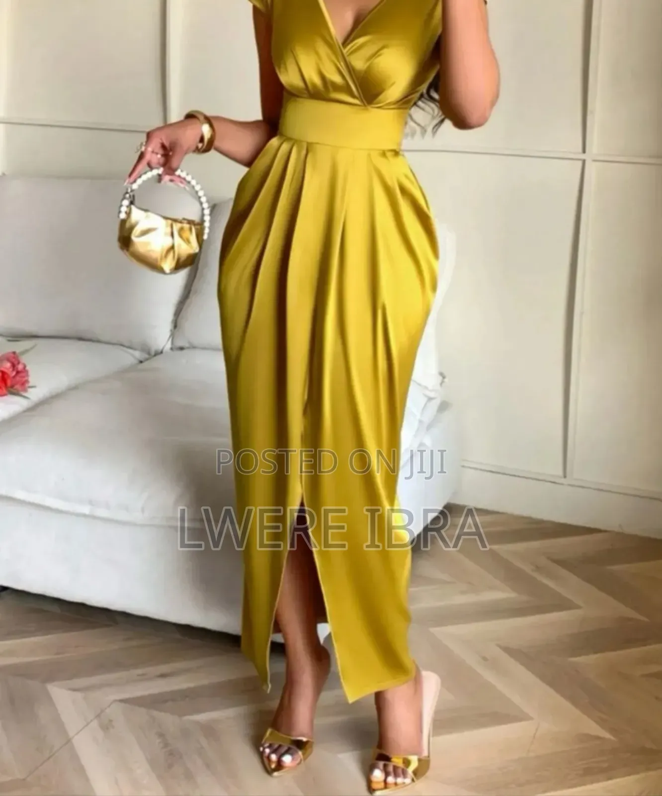 Ladies Satin Party Dresses 4 Colors