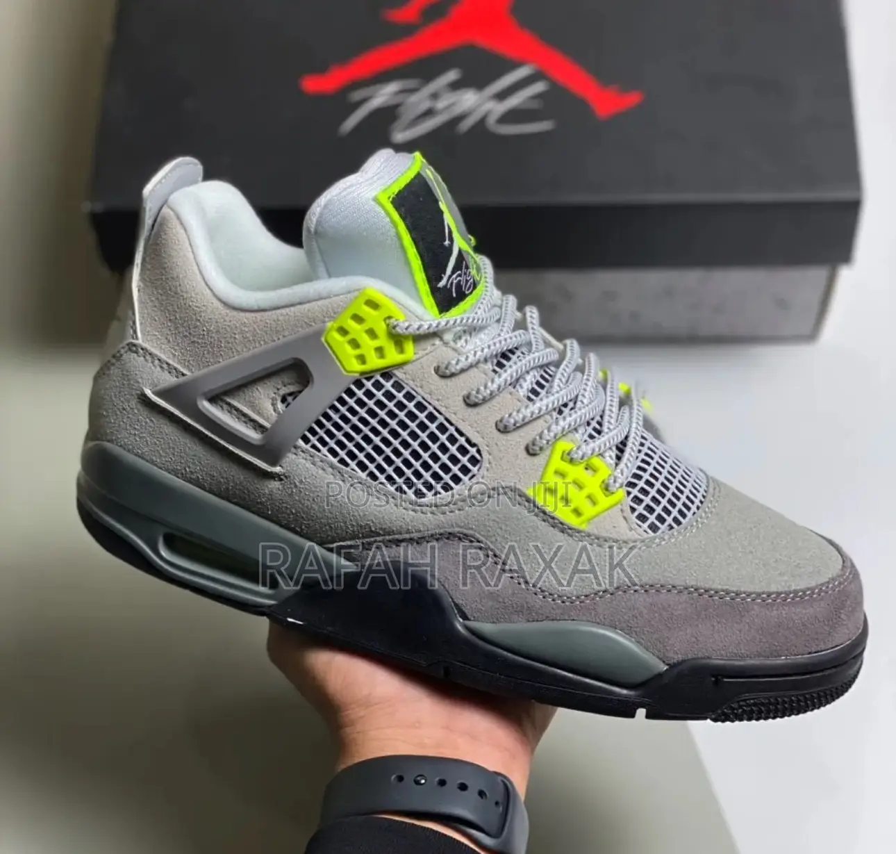 Air Jordan 4 Retro Se “Neon 95” Suede Sneakers