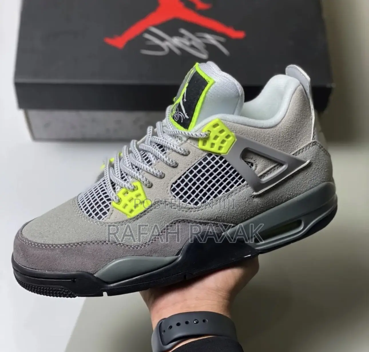 Air Jordan 4 Retro Se “Neon 95” Suede Sneakers