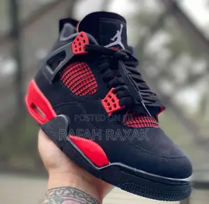 New Classic Air Jordan 4 Retro “Red Thunder” Sneakers