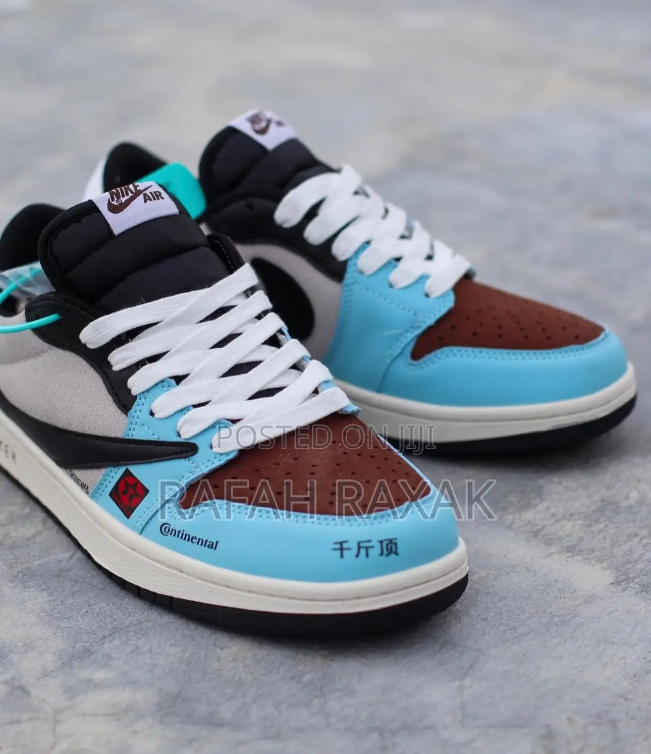 New Nike Air Jordan 1 Low X Travis Scott Sport Blue Sneaker