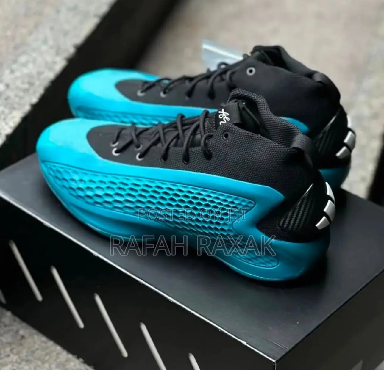 Adidas Ae Anthony Edwards “New Wave Blue” Basketball Sneaker
