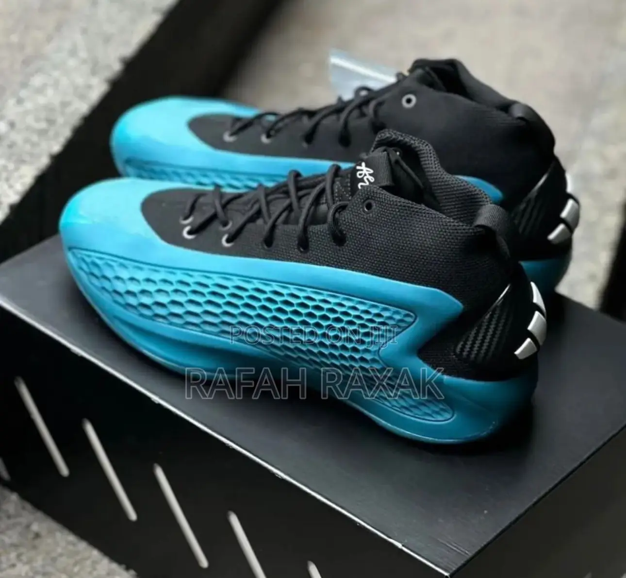 Adidas Ae Anthony Edwards “New Wave Blue” Basketball Sneaker