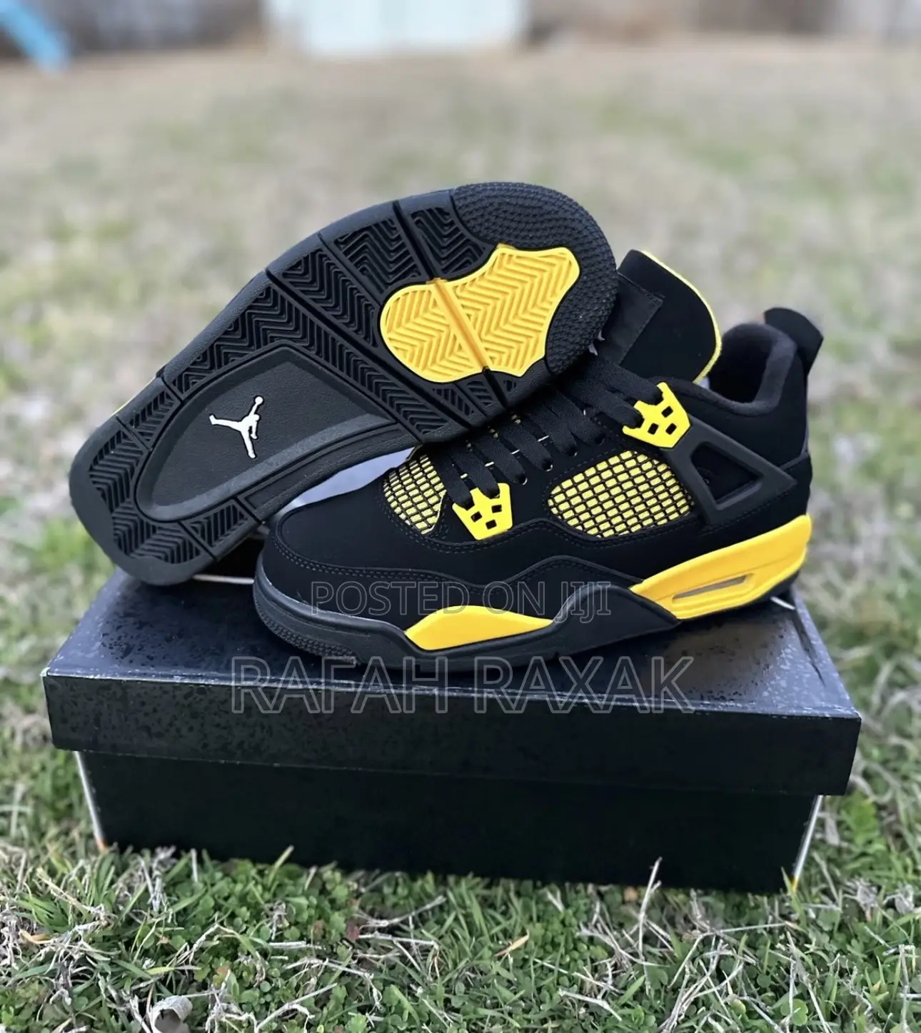 New Nike Air Jordan 4 Retro “Yellow Thunder” Sneakers