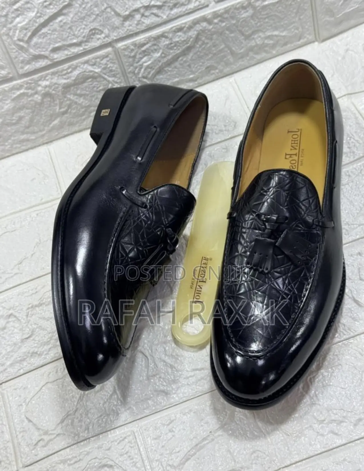 Men’S Super Classic Crocodile Oxford John Foster Loafers