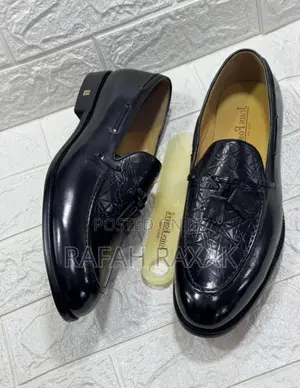Men’S Super Classic Crocodile Oxford John Foster Loafers