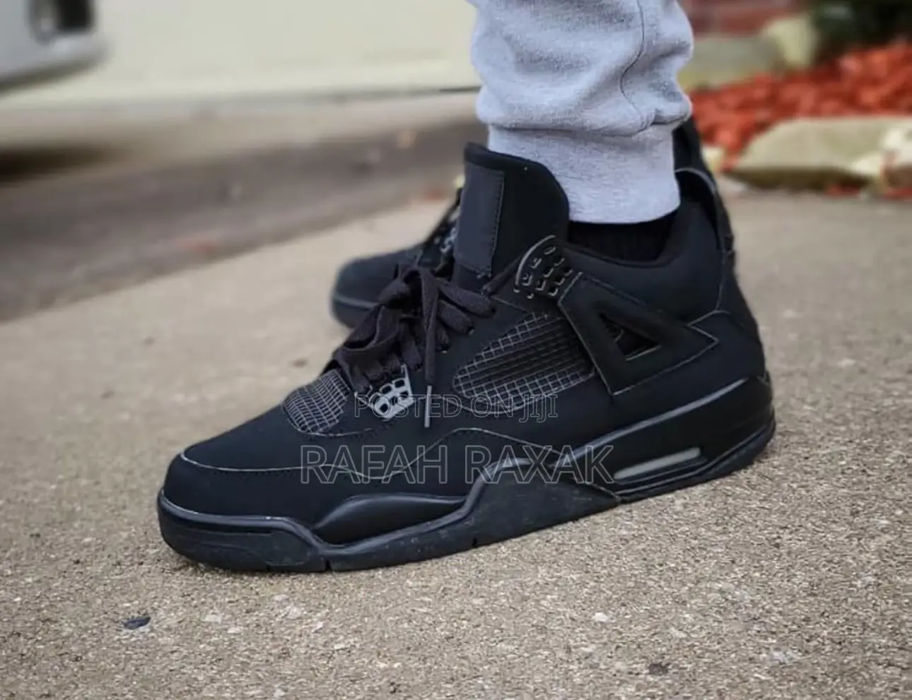 New Unisex Air Jordan 4 Retro Black Cat Sneakers