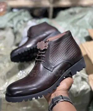 Men’S Classic Dark Tan Franco Banetti Gentle Leather Boots