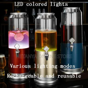 Beverages Tower Dispenser With Led Lights