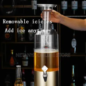 Beverages Tower Dispenser With Led Lights
