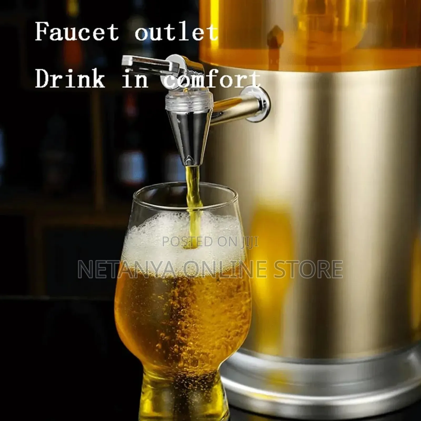 Beverages Tower Dispenser With Led Lights