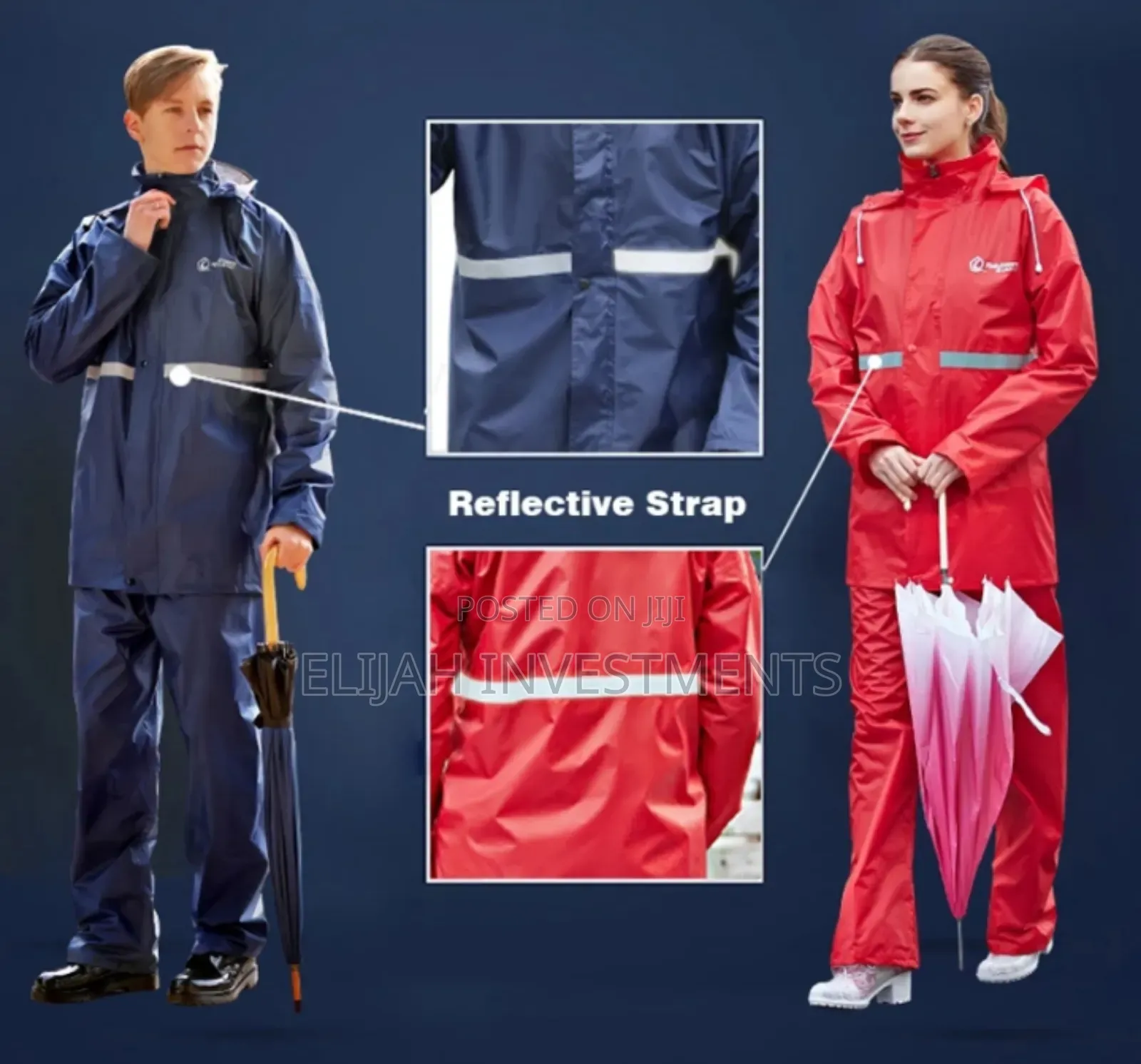 Women Men Raincoat Suit
