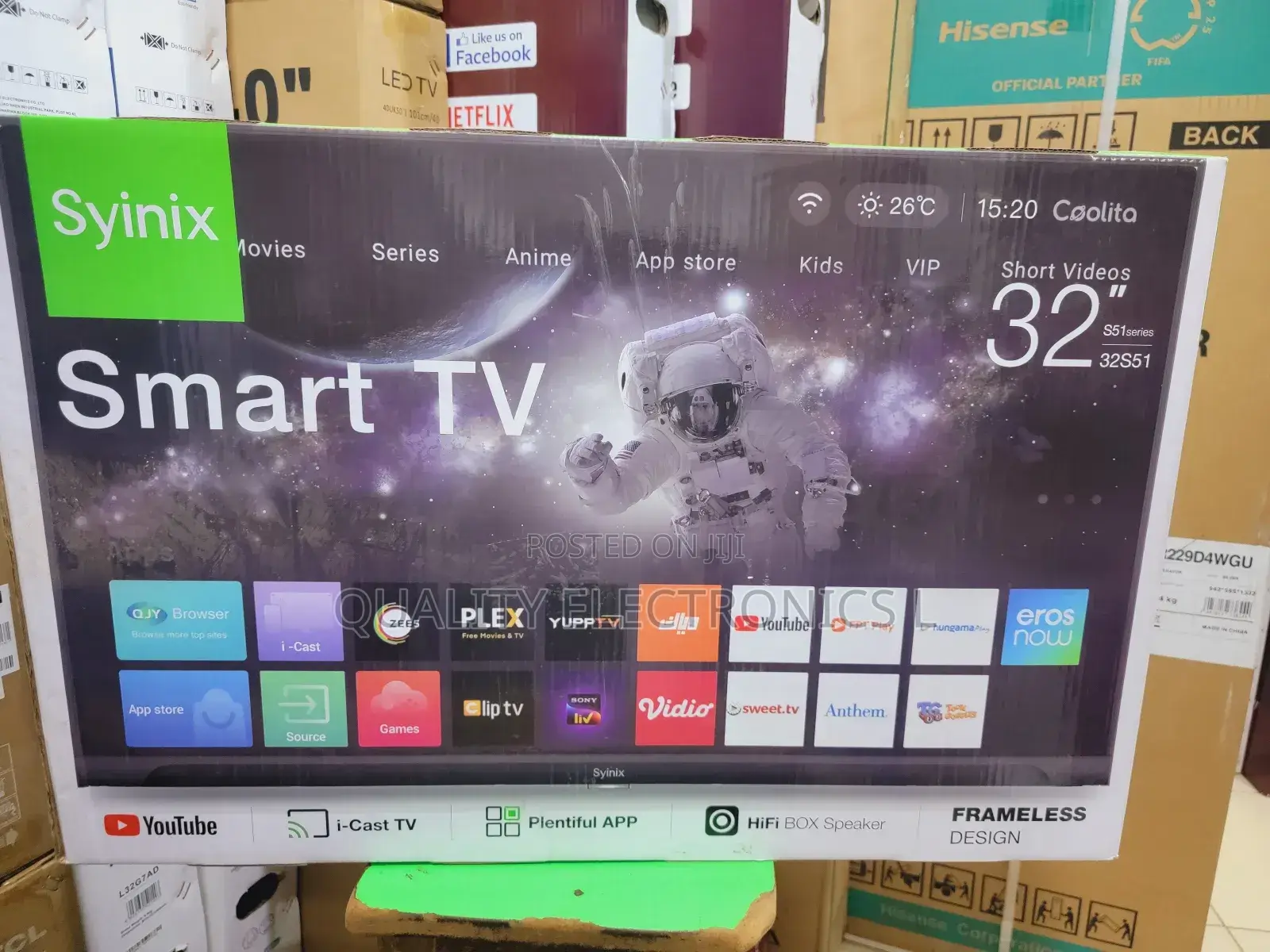 Syinix 32 Inches Smart Icast Tv
