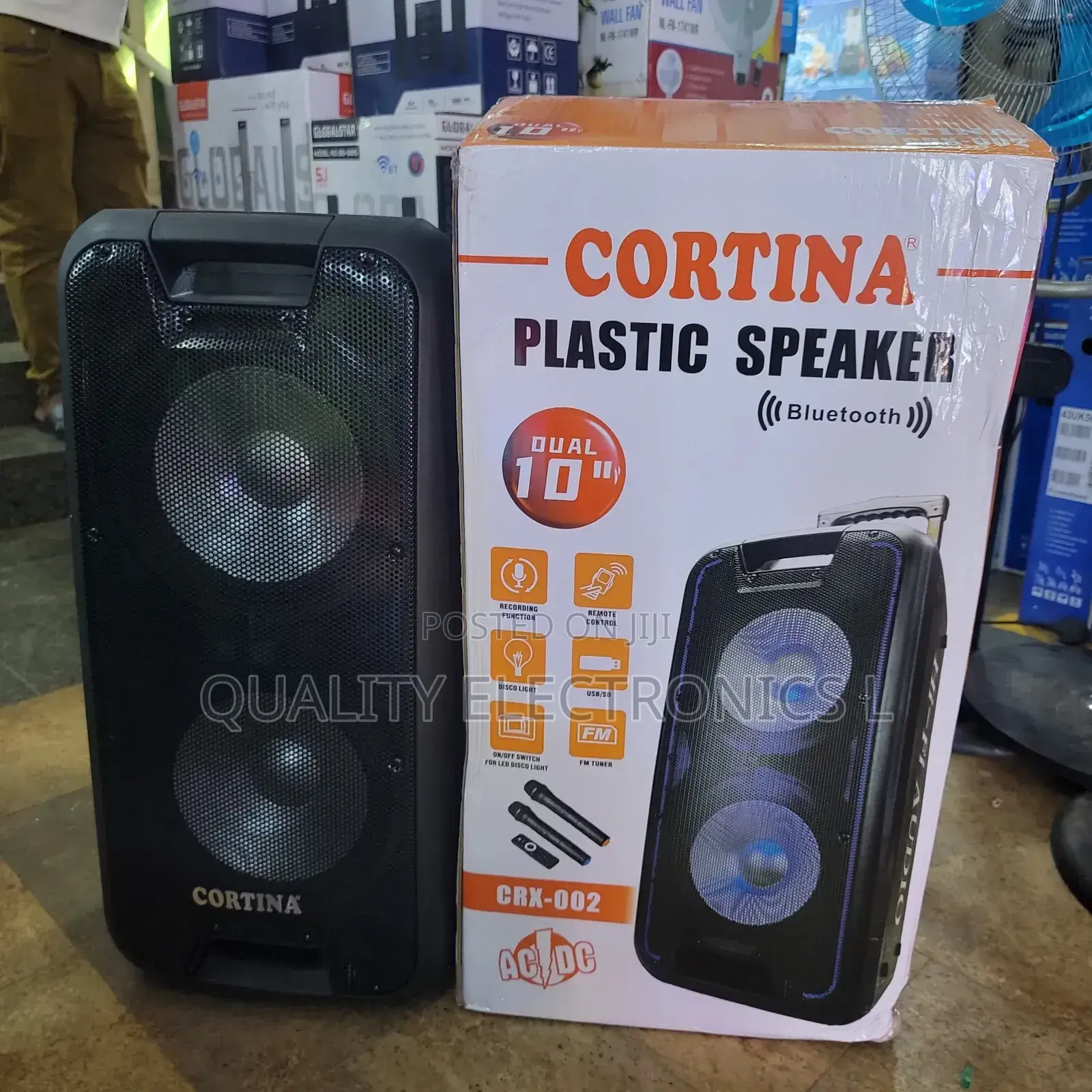 Cortina Crx 002 10" Dual Speaker With 2 Microphones