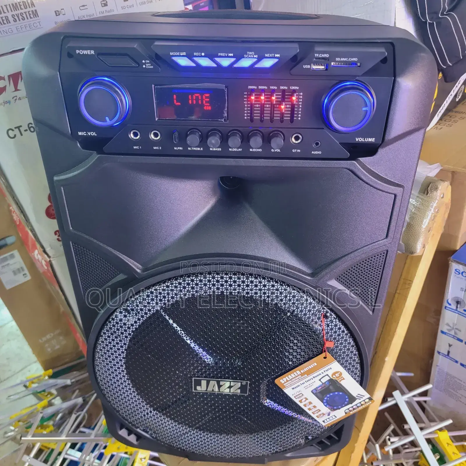 Jazz 15" Rfr1202 Rechargeable Speakers