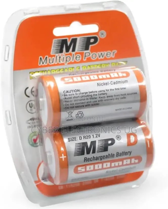 Mp 1.2v 5000mah Ni-cd Size D R20 Rechargeable Battery