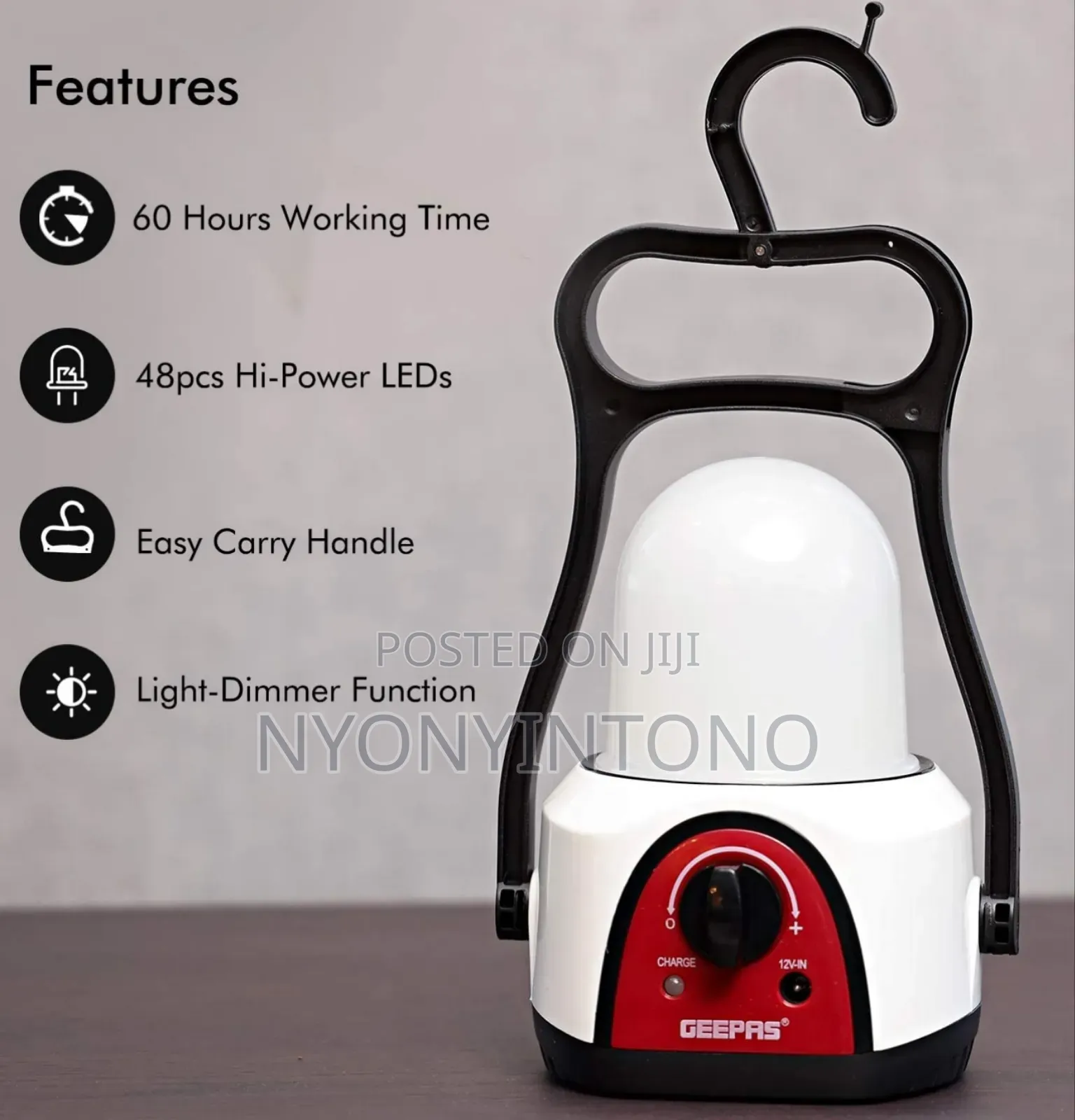Geepas Rechargeable Led Lantern Ge 5562