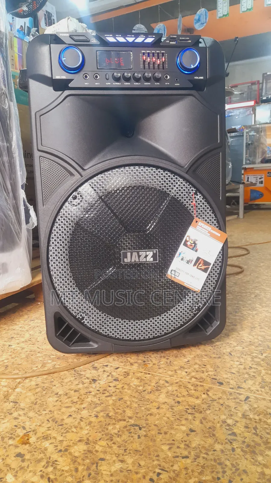 Jazz Rechargable Speaker 15 Public Address Two Microphones