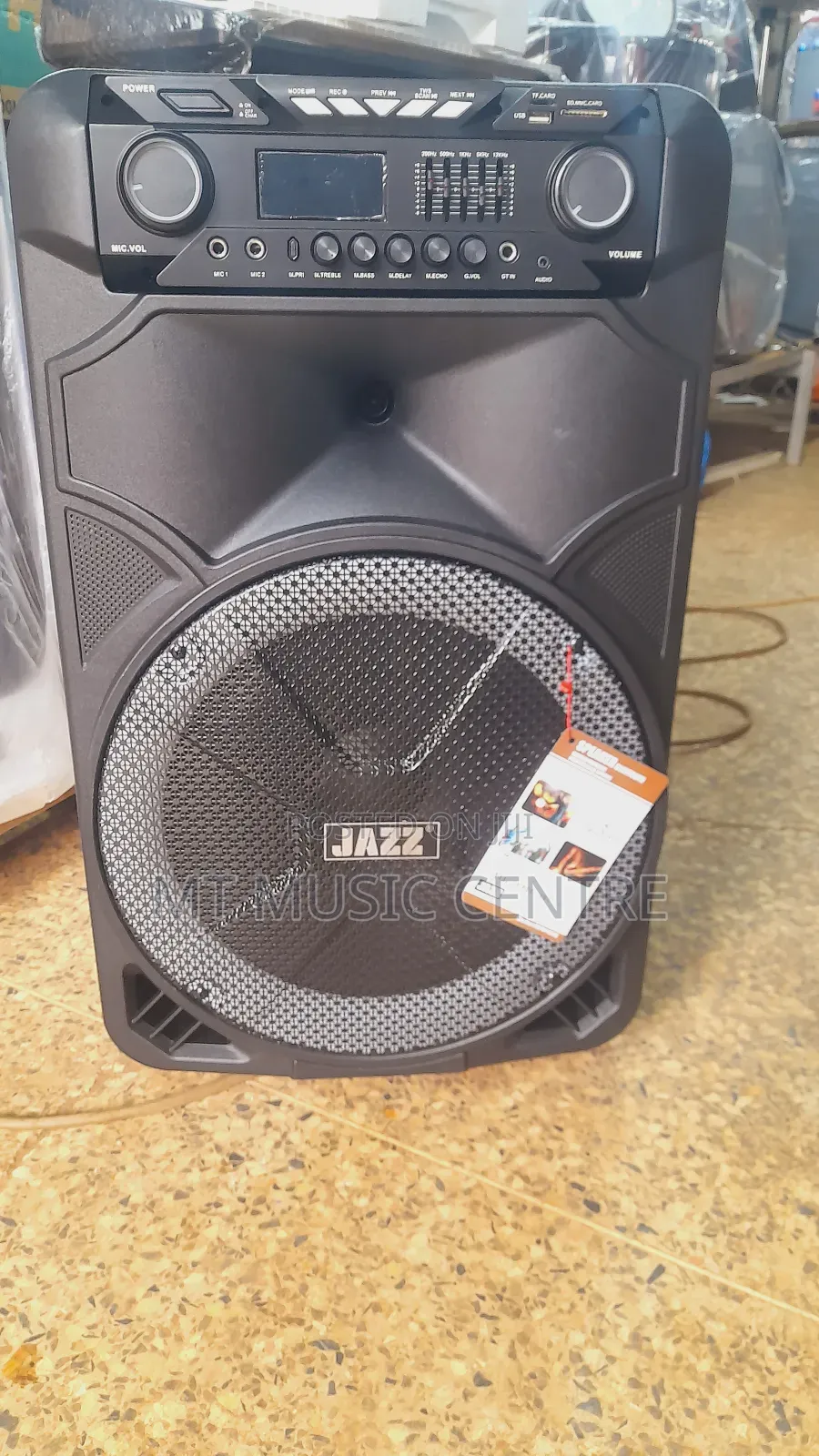 Jazz Rechargable Speaker 15 Public Address Two Microphones