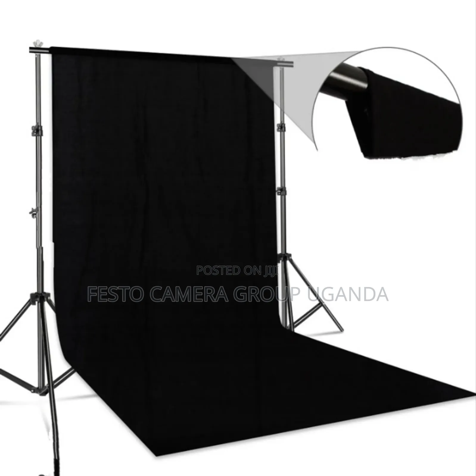 Photographic Professional Cotton Muslin Backdrop 3x6m Black